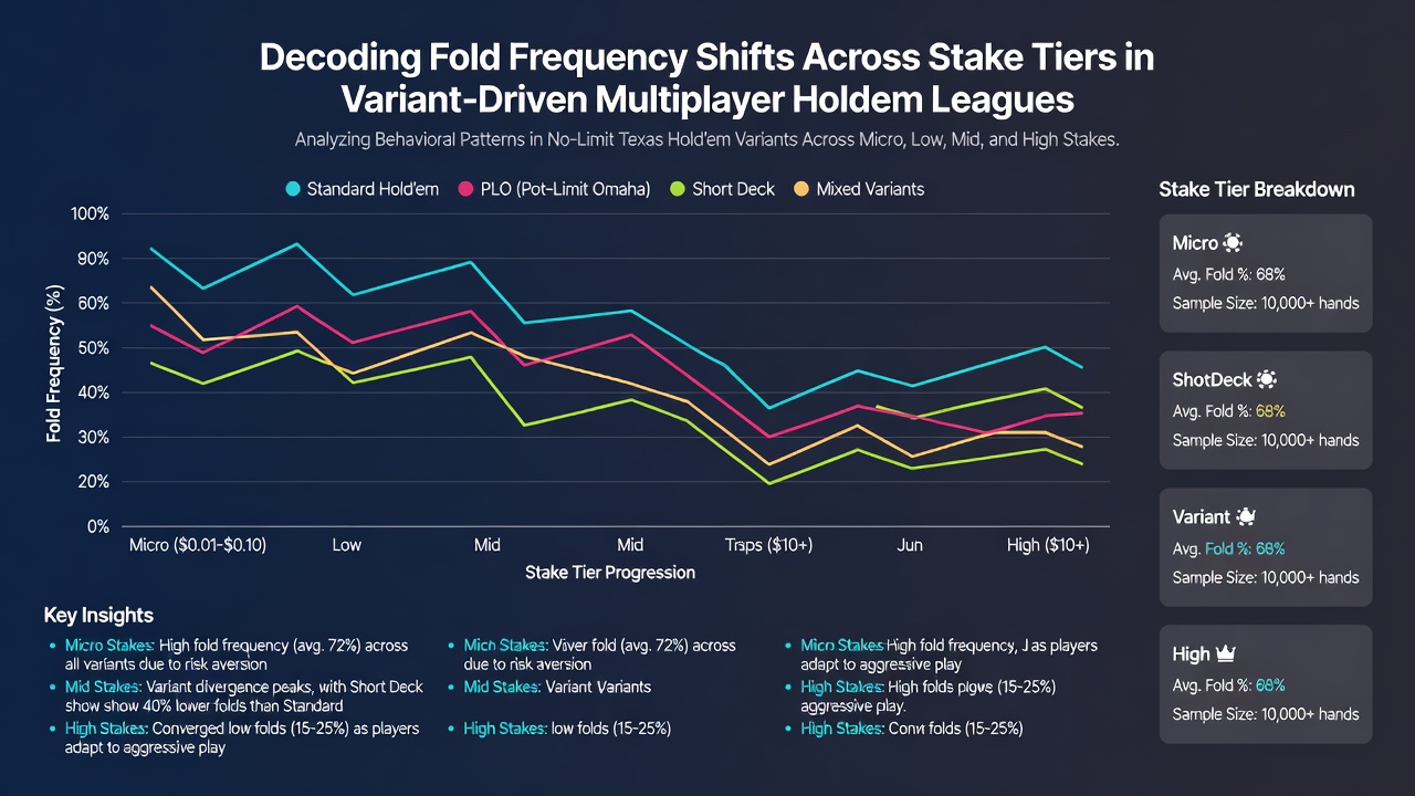 Heatmap illustrating fold rate changes by stake tier and variant type during 2026 league cycles